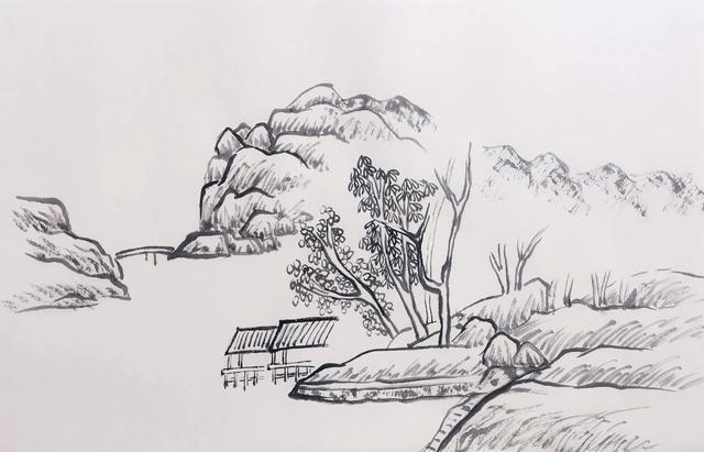 学习明清十六家山水画技法十四