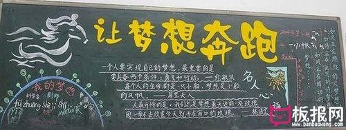 向着梦想奔跑手抄报 梦想手抄报