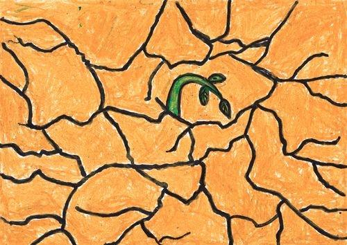 干枯的土地怎么画?