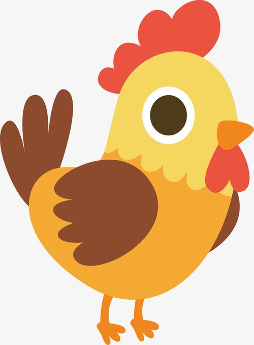 卡通母鸡动物设计