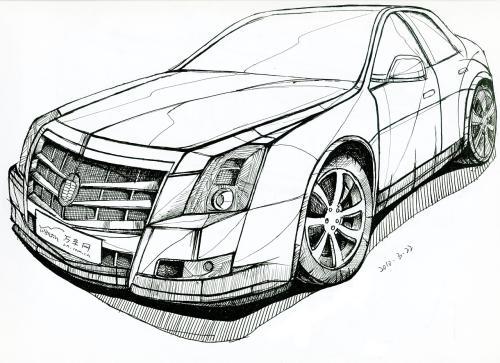 汽车素描图片大全