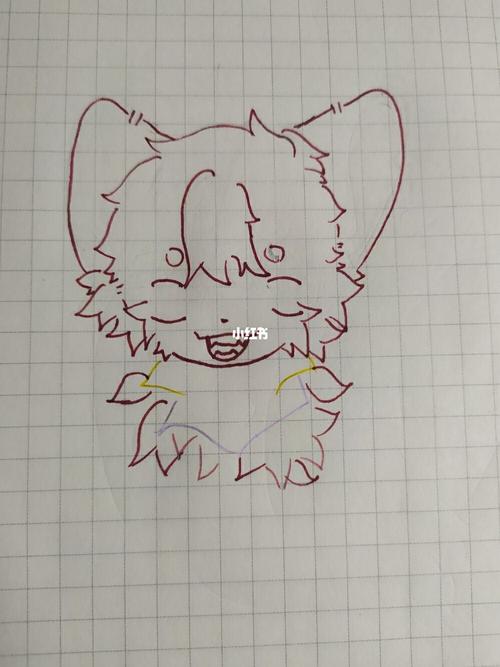 入圈三周后画的屑作(眼睛真的不会)摸鱼_兽设_文化