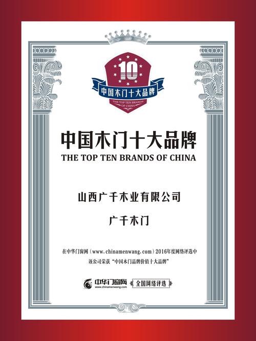 合格供货放心品牌", "全国木门行业畅销品牌","全国木门行业质量保证