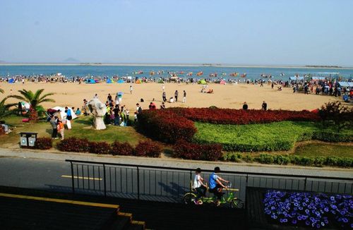 金山城市沙滩泳区从今年的