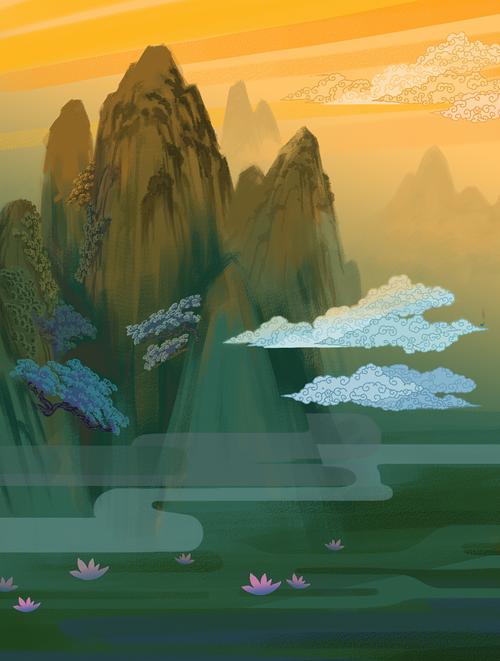 中国风小场景|概念设定|插画|大风大风 - 原创设计作品 - 站酷 (zcool