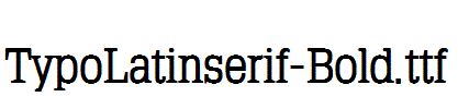 typolatinserif-bold.ttf免费下载
