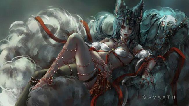 cg原画英雄联盟阿狸大佬的这个画风好想学