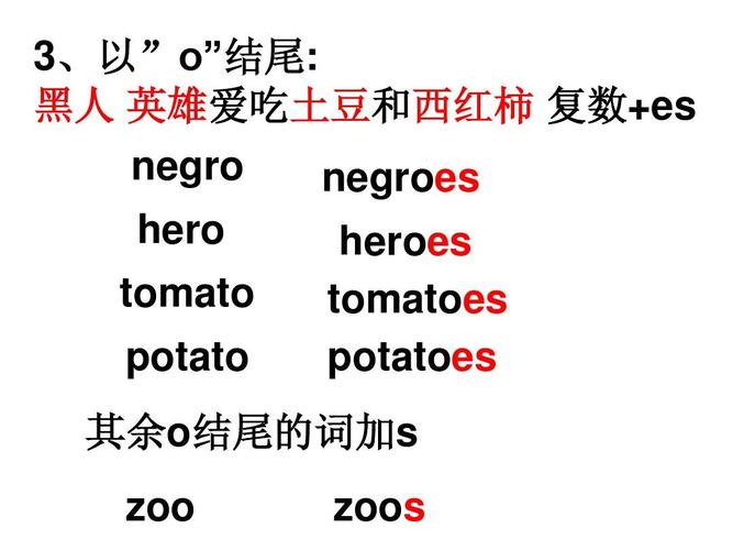 英雄爱吃土豆和西红柿 复数 es negro negroes hero tomato potato