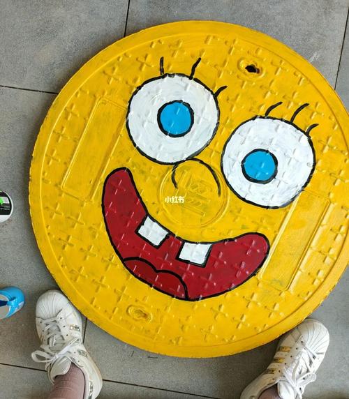 井盖涂鸦_涂鸦_南充攻略_墙绘_潮流_潮流艺术_涂鸦