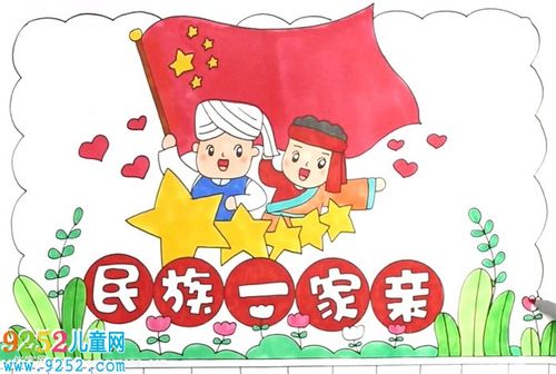 民族团结手抄报