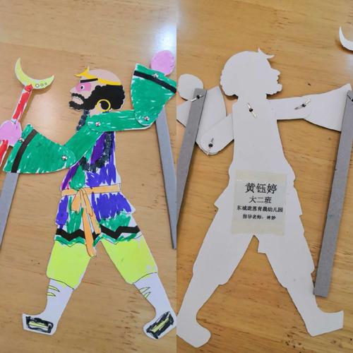 东城珑恩育晟幼儿园《西游记人物皮影戏》美术大a班第五课时 写美篇