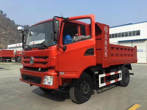 东风 天锦160动力上蓝牌自卸车4米2货箱图片