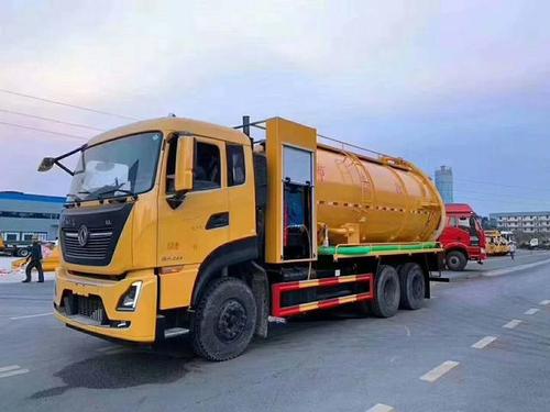东风天龙国六清洗吸污车,市政清淤车,最佳拍档,深度