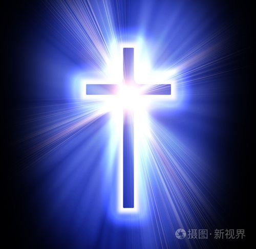 蓝色十字架照片-正版商用图片19ebz1-摄图新视界