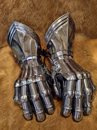【现货】欧洲骑士铁手铠甲哥特手甲哥特分指护手真人可穿包邮板甲