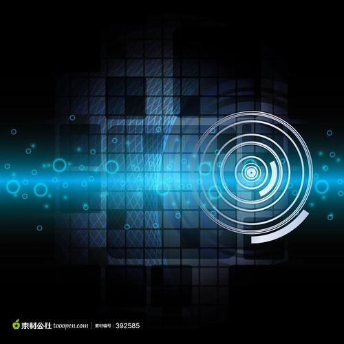 蓝色 科技 光线 底纹背景   素材公社 to