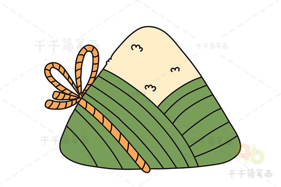 粽子简笔画怎么画