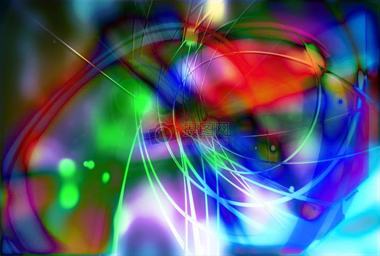 五光十色的线条