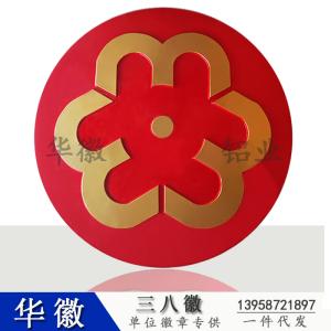 三八妇女徽章 政协徽章三八会徽 妇联徽标 悬挂单位办公徽章定做
