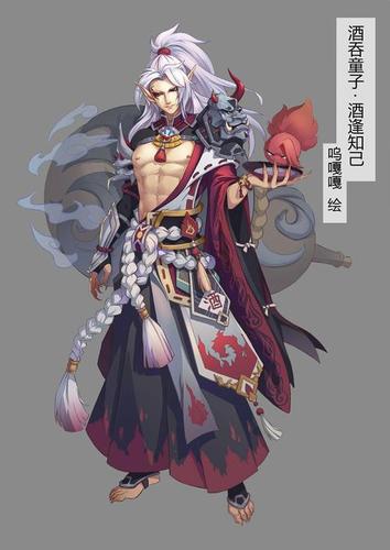 酒吞童子简笔画阴阳师