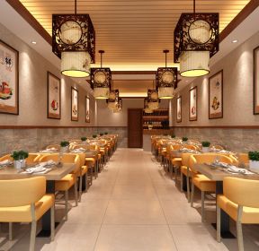 吉安230平米饭店装修效果图