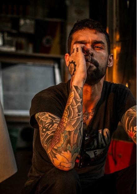 欧美潮流男士个性十足纹身图片