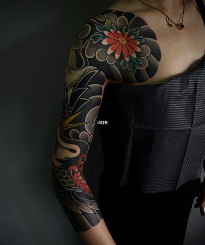 七分袖花臂结束96_花臂_惊蛰刺青攻略_纹身_刺青_工作_美妆_彩妆
