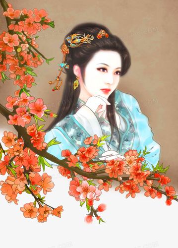 手绘古装美女