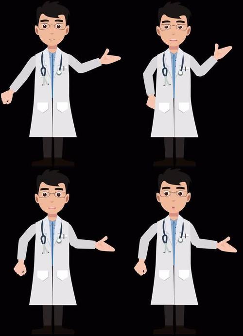 二维mg动画年轻医生人物演说