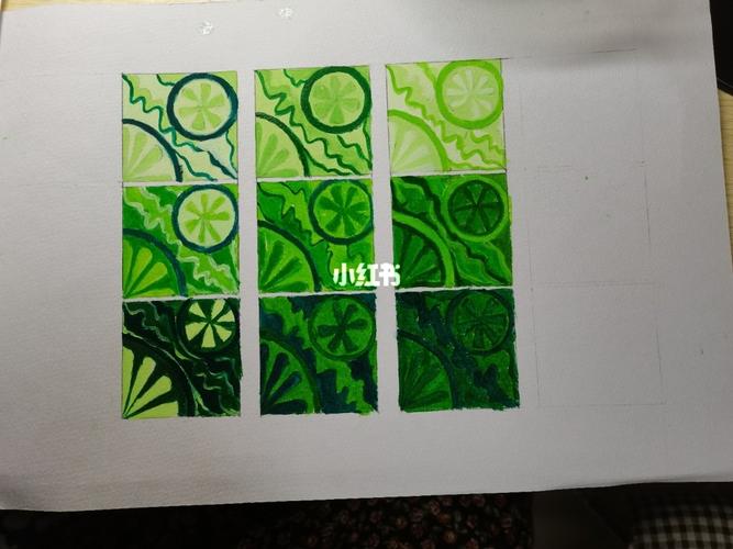 色彩构成(明度构成)_色彩构成_九宫格_文化_绘画