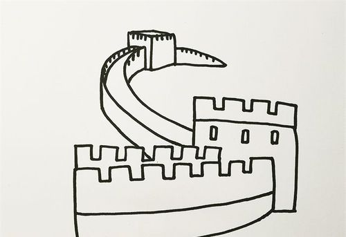 长城怎么画简单又好看