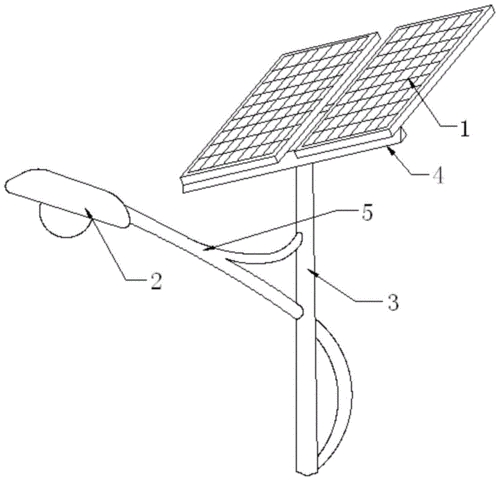 一种方便调节太阳能光伏板倾斜角的太阳能路灯的制作方法