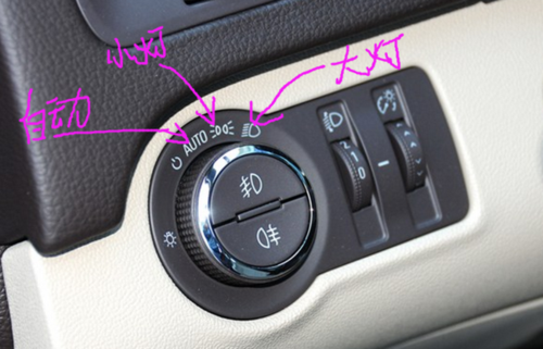 展开全部 你好:大灯开关扭下自动大灯,扭二下是示宽灯,扭三才是大灯