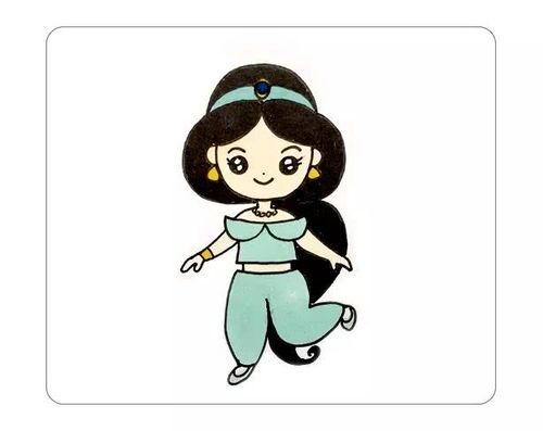 茉莉公主简笔画