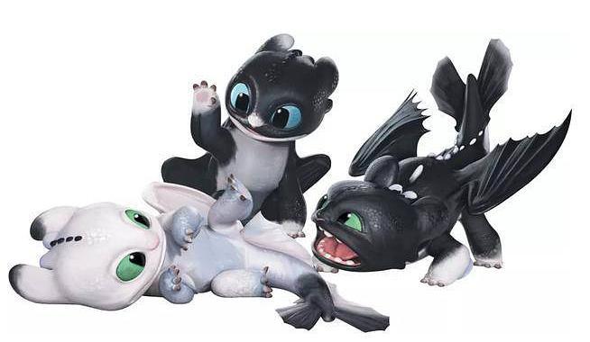 因为我已经有个无牙仔公仔了,看完,我想要他们生的小龙仔