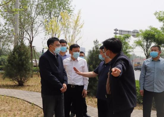 巨鹿县5月21日,巨鹿县委书记杨振东到金银花市场,城乡接合部,实地检查