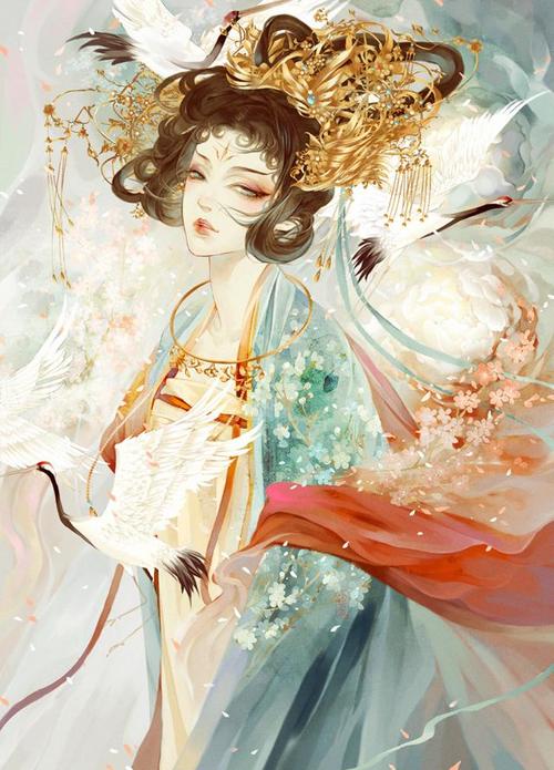 一组国风味十足的人物插画作品欣赏!造型唯美古韵十足值得一看!