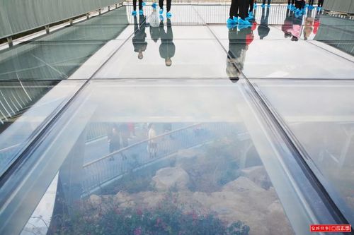 远远望去玻璃栈道驾于空中,简直就是天空之境,上面可以俯瞰城东全貌