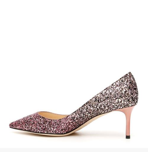 【断码】jimmy choo/周仰杰 【19秋冬新款 fw19】女士金粉渐变色优雅