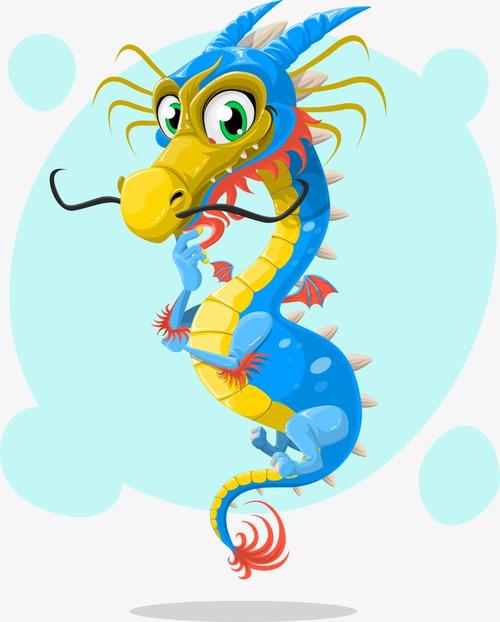 中国龙 卡通 可爱