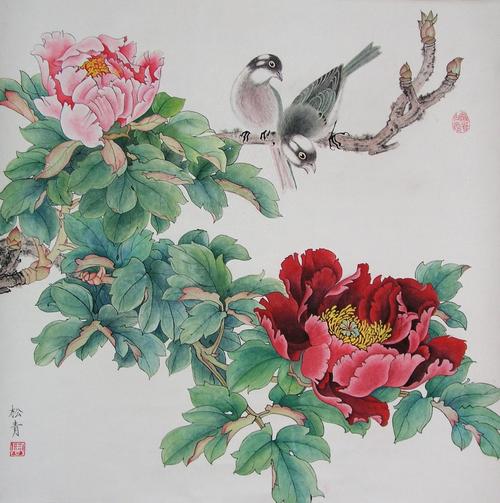 国画白头翁怎么画