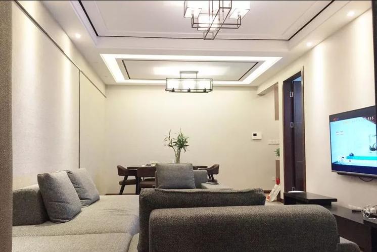 青白江装修队解说客厅装修布局吊顶之组合型吊顶篇