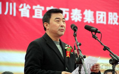 宜宾县委书记,县长王光柱致辞该项目依托国家超大型工程——向家坝