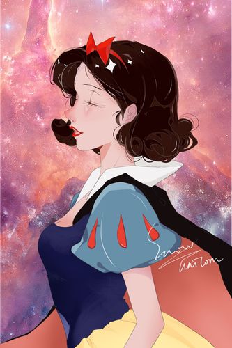 迪士尼白雪公主|插画|创作习作|寒月入梦stella - 原创作品 - 站酷