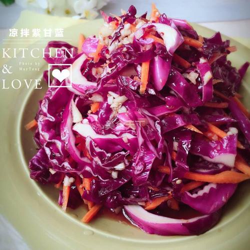 凉拌紫甘蓝的做法_凉拌紫甘蓝怎么做_黑猫警长kitchen
