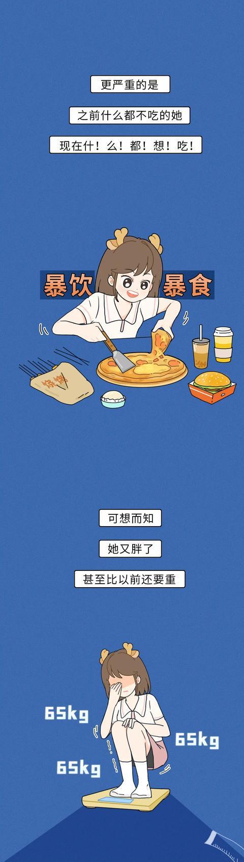 "节食2个月,最后胖了6斤,心态崩了."千万不要节食减肥
