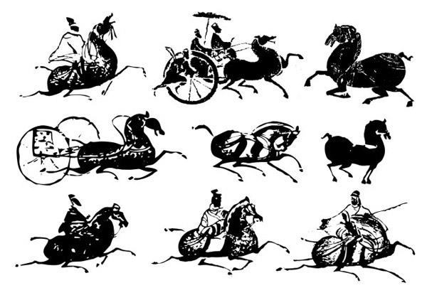 壁画马下载,古典,古代,古典马,古代马,马年,马,壁画,拓本,壁画马,马车