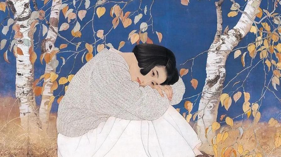 永恒经典何家英原创加密限量丝网版秋冥