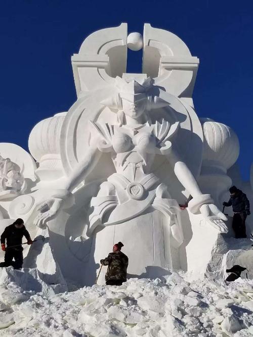 王者荣耀 x 冰雪大世界:雪雕视觉设计