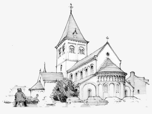 关键词 : 建筑,手绘,教堂
